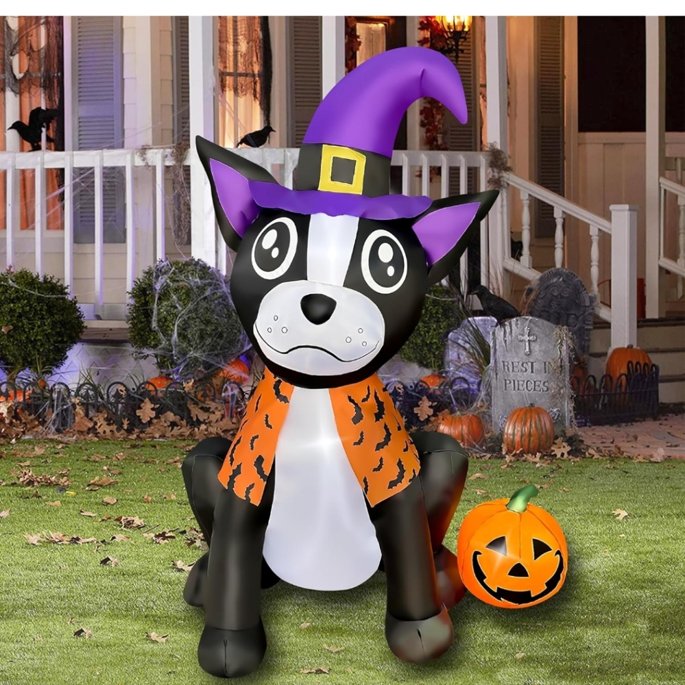 4FT FRENCH BULLDOG HALLOWEEN BLOW UP